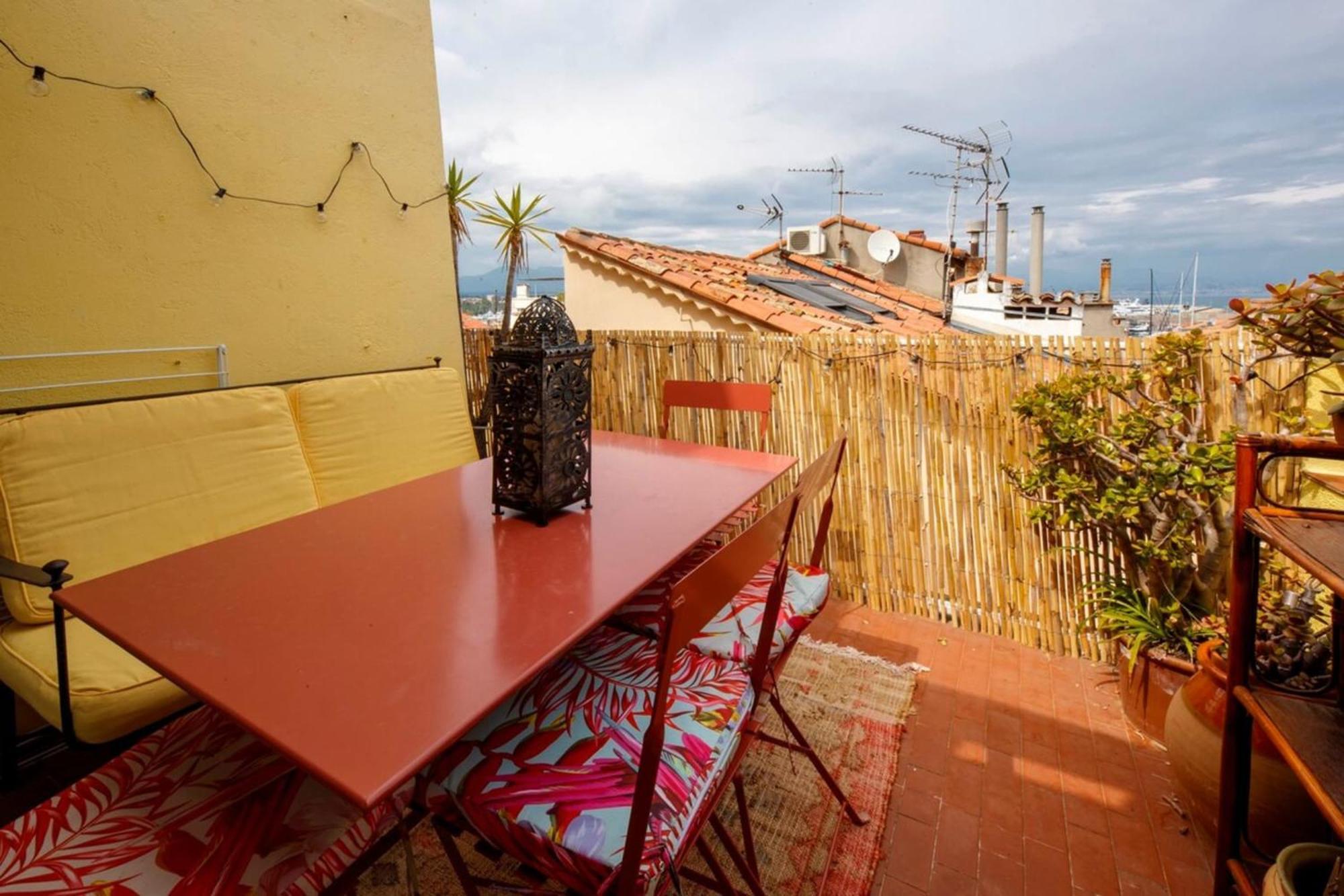 06M - Old Antibes Beautiful Duplex Terrace With Sea View Apartamento Exterior foto