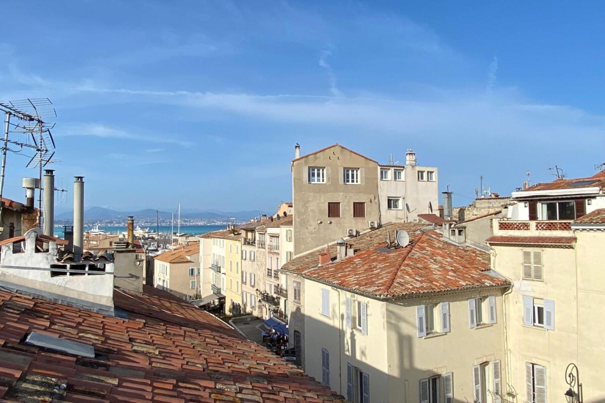 06M - Old Antibes Beautiful Duplex Terrace With Sea View Apartamento Exterior foto