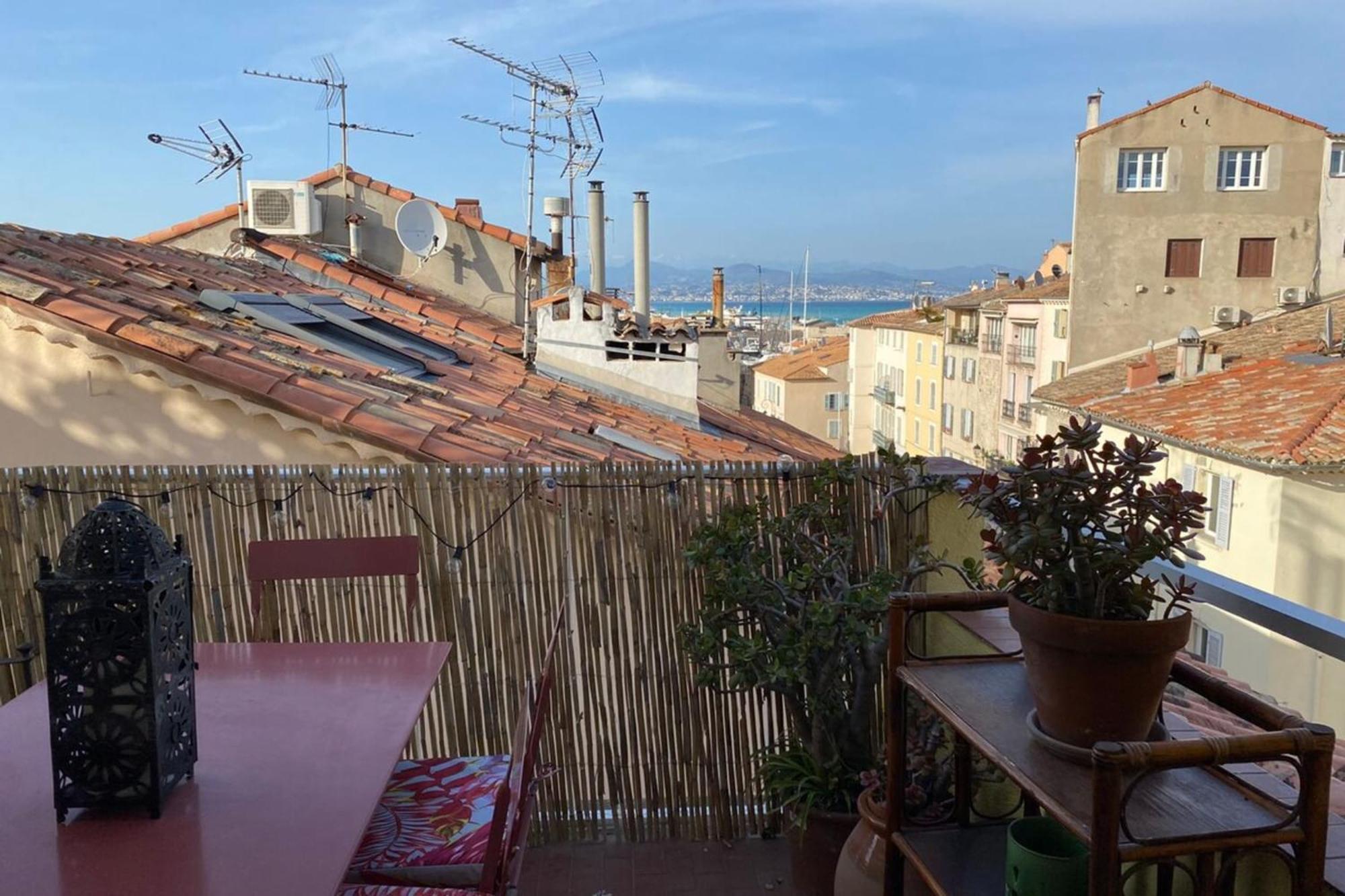 06M - Old Antibes Beautiful Duplex Terrace With Sea View Apartamento Exterior foto