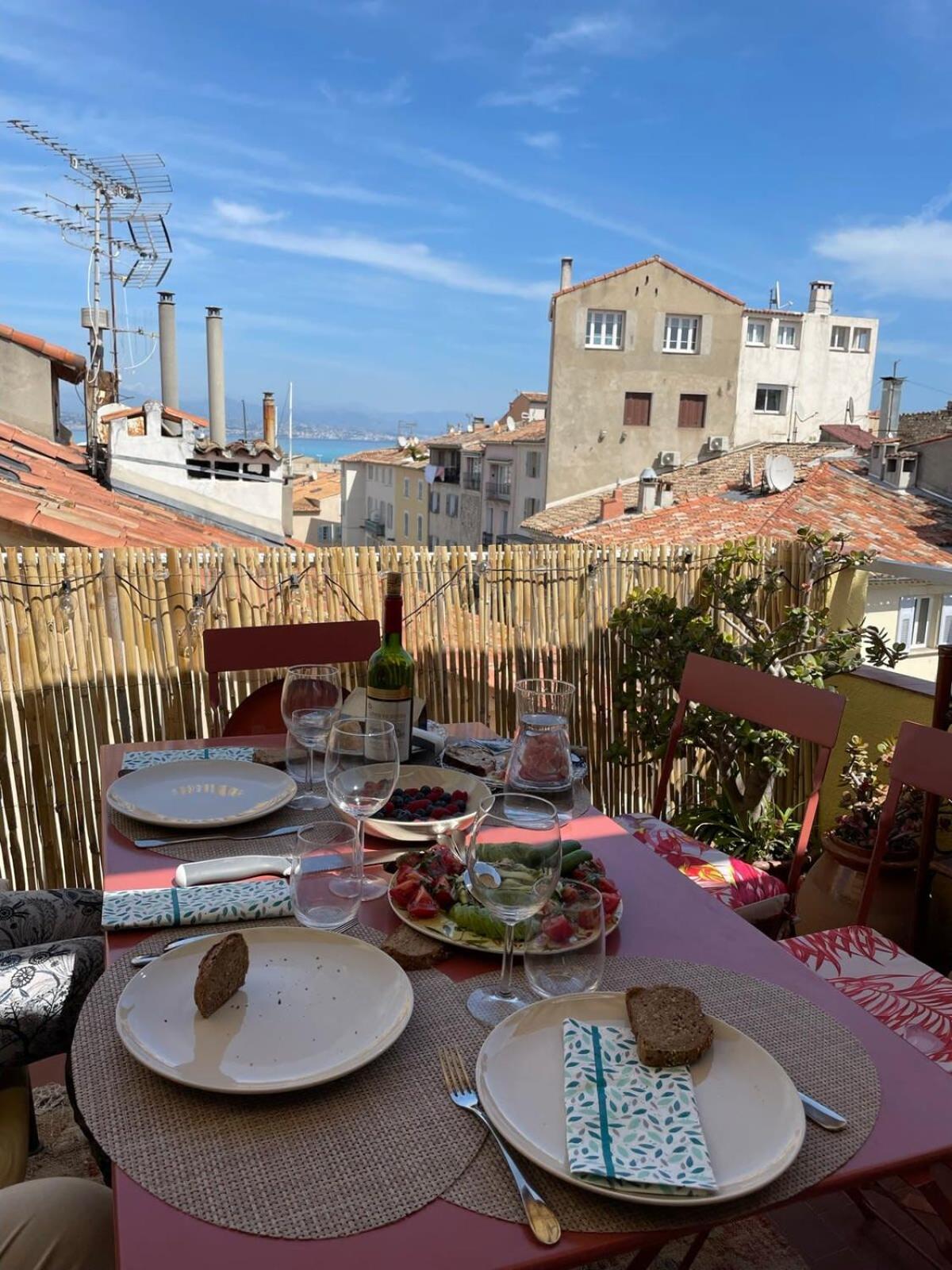 06M - Old Antibes Beautiful Duplex Terrace With Sea View Apartamento Exterior foto
