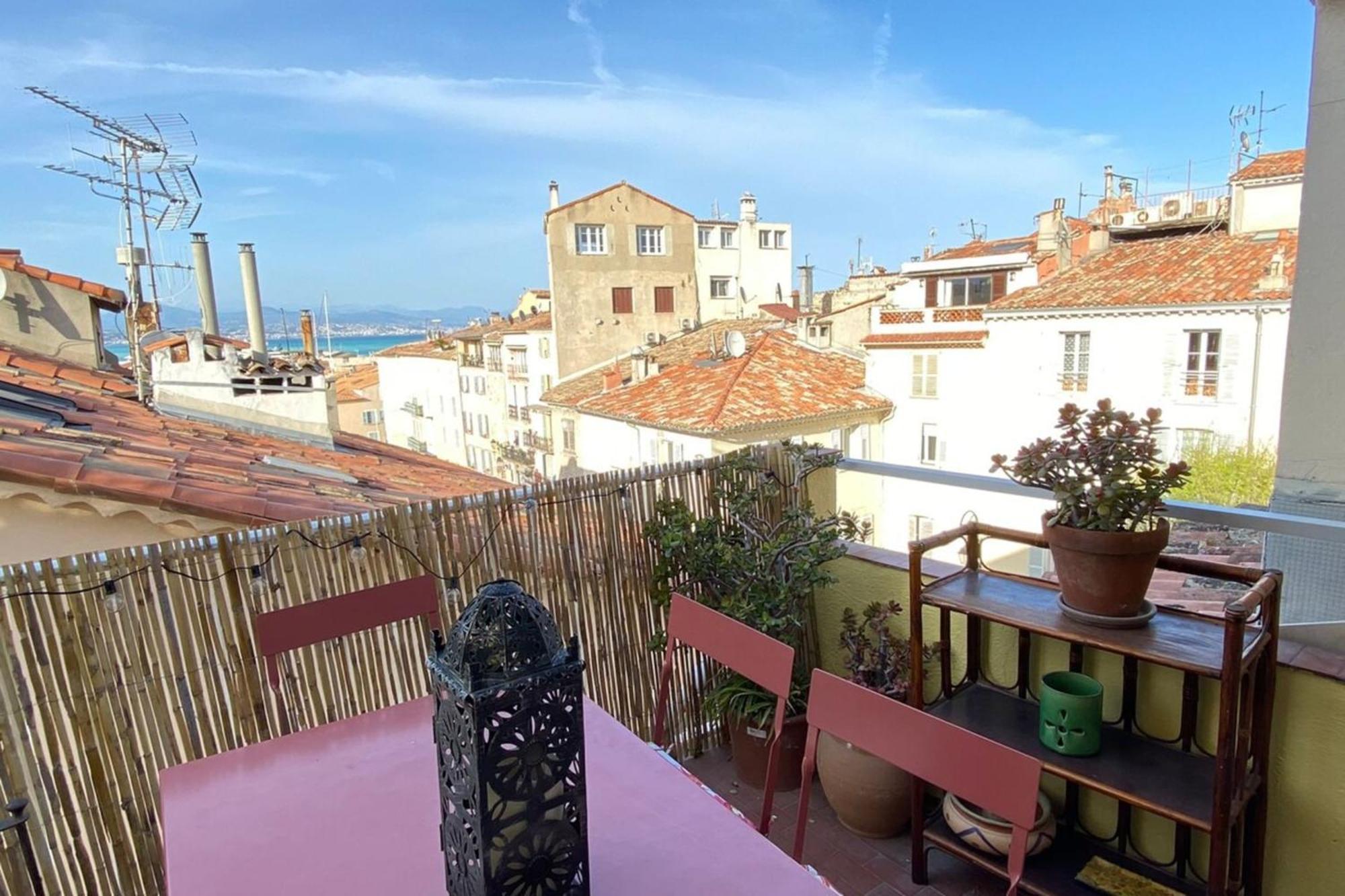 06M - Old Antibes Beautiful Duplex Terrace With Sea View Apartamento Exterior foto